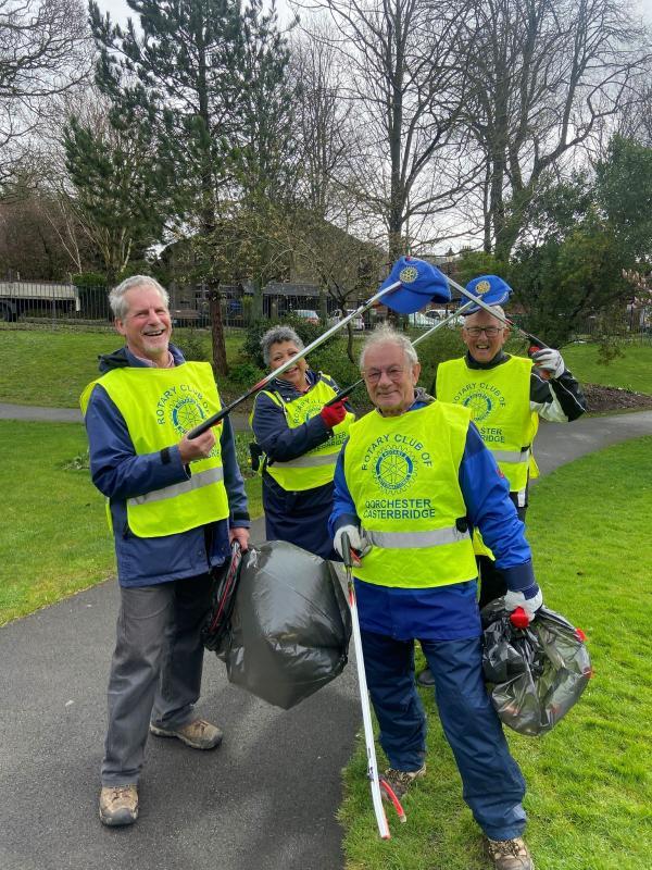 Dorchester Litter Pick 2023 Rotary Dorchester Casterbridge